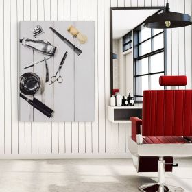 Barber Shop Tablou ustensile frizerie - Material produs:: Poster pe hartie FARA RAMA, Dimensiunea:: 20x30 cm
