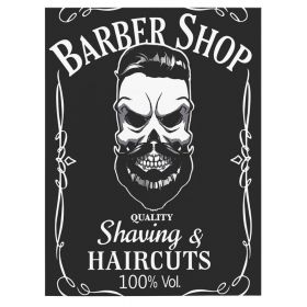 Barber Shop Tablou Shaving - Material produs:: Tablou canvas pe panza CU RAMA, Dimensiunea:: 60x90 cm