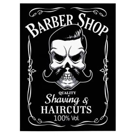 Barber Shop Tablou Shaving - Material produs:: Tablou canvas pe panza CU RAMA, Dimensiunea:: 60x90 cm