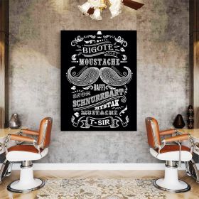 Barber Shop Tablou Shaving - Material produs:: Tablou canvas pe panza CU RAMA, Dimensiunea:: 60x90 cm