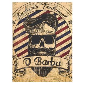 Barber Shop Tablou Vintage - Material produs:: Tablou canvas pe panza CU RAMA, Dimensiunea:: 20x30 cm