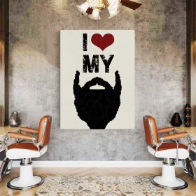 Barber Store Tablou I love my beard - Material produs:: Poster pe hartie FARA RAMA, Dimensiunea:: 50x70 cm