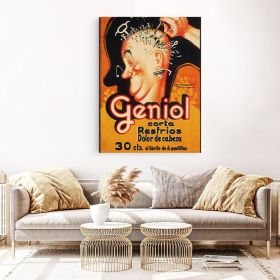 Tablou Vintage Barber Shop Geniol - Material produs:: Poster pe hartie FARA RAMA, Dimensiunea:: 80x120 cm