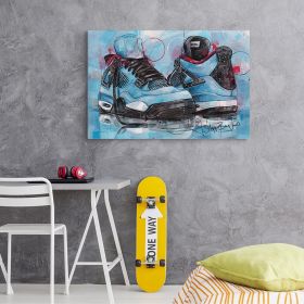 Jordan 4 Air tablou - Material produs:: Poster pe hartie FARA RAMA, Dimensiunea:: 70x100 cm