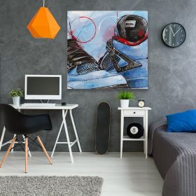 Jordan 4 Air tablou - Material produs:: Poster pe hartie FARA RAMA, Dimensiunea:: 40x40 cm
