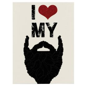Barber Store Tablou I love my beard - Material produs:: Poster pe hartie FARA RAMA, Dimensiunea:: 80x120 cm