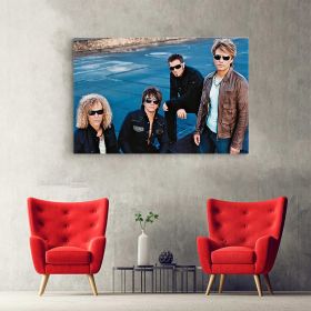 Tablou afis Bon Jovi trupa rock 2391 - Material produs:: Tablou canvas pe panza CU RAMA, Dimensiunea:: 80x120 cm
