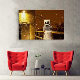 Tablou afis DJ Marshmello 2388 - Material produs:: Poster pe hartie FARA RAMA, Dimensiunea:: a4-21x297-cm