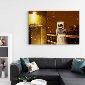 Tablou afis DJ Marshmello 2388 - Material produs:: Poster pe hartie FARA RAMA, Dimensiunea:: a4-21x297-cm
