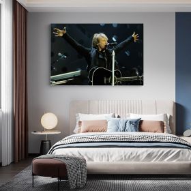 Tablou afis Bon Jovi trupa rock 2372 - Material produs:: Tablou canvas pe panza CU RAMA, Dimensiunea:: 60x80 cm