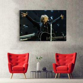 Tablou afis Bon Jovi trupa rock 2372 - Material produs:: Tablou canvas pe panza CU RAMA, Dimensiunea:: 60x80 cm