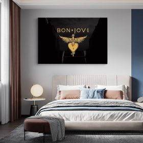 Tablou afis Bon Jovi trupa rock 2320 - Material produs:: Tablou canvas pe panza CU RAMA, Dimensiunea:: 20x30 cm