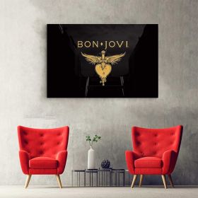 Tablou afis Bon Jovi trupa rock 2320 - Material produs:: Tablou canvas pe panza CU RAMA, Dimensiunea:: 20x30 cm