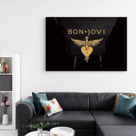 Tablou afis Bon Jovi trupa rock 2320 - Material produs:: Tablou canvas pe panza CU RAMA, Dimensiunea:: 20x30 cm