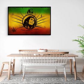 Tablou afis Bob Marley cantaret 2307 - Material produs:: Poster pe hartie FARA RAMA, Dimensiunea:: A3 29,7x42 cm