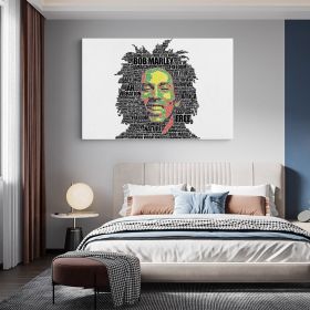 Tablou afis Bob Marley cantaret 2308 - Material produs:: Poster pe hartie FARA RAMA, Dimensiunea:: A3 29,7x42 cm