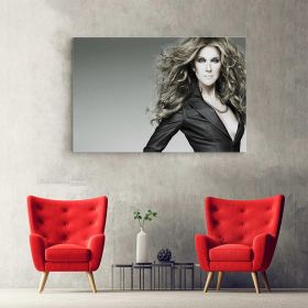 Afis Tablou Celine Dion cantareata 2262 - Material produs:: Tablou canvas pe panza CU RAMA, Dimensiunea:: 70x100 cm