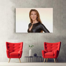 Poster Tablou Celine Dion cantareata 2261 - Material produs:: Tablou canvas pe panza CU RAMA, Dimensiunea:: 80x120 cm