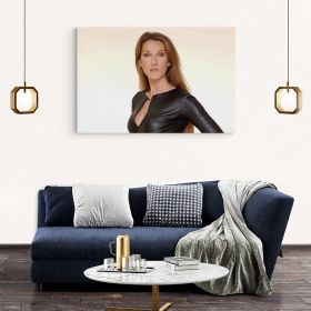 Poster Tablou Celine Dion cantareata 2261 - Material produs:: Tablou canvas pe panza CU RAMA, Dimensiunea:: 80x120 cm