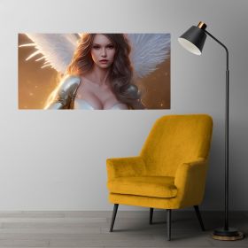 Tablou portret femeie cu aripi inger 1729 - Material produs:: Poster pe hartie FARA RAMA, Dimensiunea:: 30x60 cm