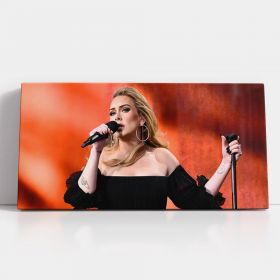 Tablou afis Adele cantareata 2093 - Material produs:: Tablou canvas pe panza CU RAMA, Dimensiunea:: 40x80 cm