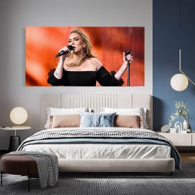 Tablou afis Adele cantareata 2093 - Material produs:: Tablou canvas pe panza CU RAMA, Dimensiunea:: 40x80 cm