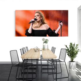Tablou afis Adele cantareata 2093 - Material produs:: Tablou canvas pe panza CU RAMA, Dimensiunea:: 40x80 cm