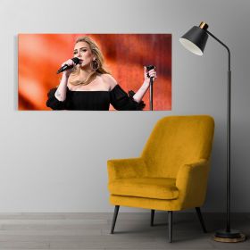 Tablou afis Adele cantareata 2093 - Material produs:: Tablou canvas pe panza CU RAMA, Dimensiunea:: 40x80 cm