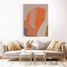 Tablou Boho minimalist forme abstracte crem 2060 - Material produs:: Tablou canvas pe panza CU RAMA, Dimensiunea:: 50x70 cm