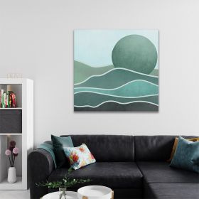 Tablou Boho peisaj minimalist verde 2059 - Material produs:: Poster pe hartie FARA RAMA, Dimensiunea:: 80x80 cm