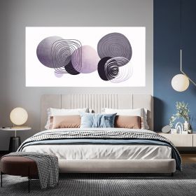 Tablou Boho minimalist forme geometrice, mov 1761 - Material produs:: Poster pe hartie FARA RAMA, Dimensiunea:: 60x120 cm