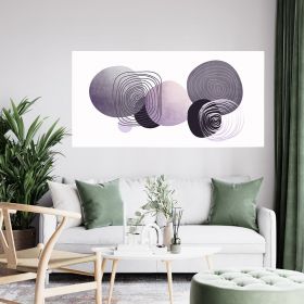 Tablou Boho minimalist forme geometrice, mov 1761 - Material produs:: Poster pe hartie FARA RAMA, Dimensiunea:: 60x120 cm