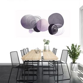 Tablou Boho minimalist forme geometrice, mov 1761 - Material produs:: Poster pe hartie FARA RAMA, Dimensiunea:: 70x140 cm