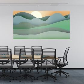 Tablou Boho peisaj minimalist verde crem 1765 - Material produs:: Poster pe hartie FARA RAMA, Dimensiunea:: 30x60 cm