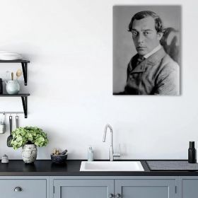 Tablou actori celebri Buster Keaton alb negru 1518 - Material produs:: Poster pe hartie FARA RAMA, Dimensiunea:: 50x70 cm