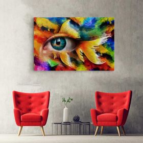 Tablou abstract ochi in forma de peste, multicolor 1436 - Material produs:: Poster pe hartie FARA RAMA, Dimensiunea:: A2 42x59,4 cm