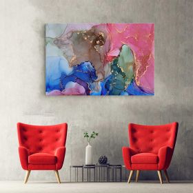 Tablou abstract imitatie marmura, roz, albastru 1416 - Material produs:: Poster pe hartie FARA RAMA, Dimensiunea:: A0 84,1x118,9 cm