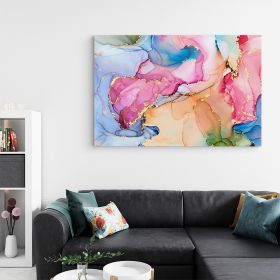 Tablou abstract imitatie marmura, roz, crem 1420 - Material produs:: Poster pe hartie FARA RAMA, Dimensiunea:: 60x80 cm