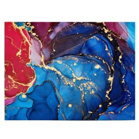 Tablou abstract imitatie marmura, albastru, rosu 1418 - Material produs:: Tablou canvas pe panza CU RAMA, Dimensiunea:: 60x90 cm