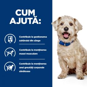 HILL'S Prescription Diet w/d Diabetes Care, Pui, dietă veterinară câini, hrană uscată, afecțiuni metabolice (diabet) HILL'S Prescription Diet w/d Diabetes Care, Pui, dietă veterinară câini, hrană uscată, metabolism (obezitate si diabet), 1.5kg