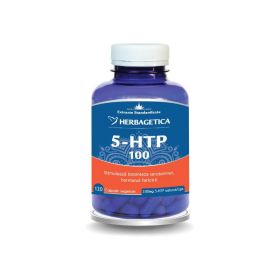 Herbagetica 5 HTP 100 zen forte, 120 capsule