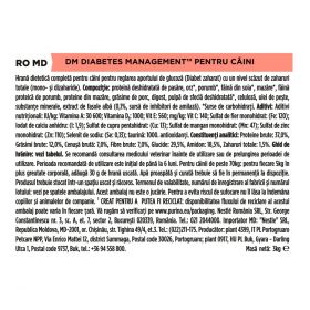 PURINA Pro Plan Veterinary Diets Diabetes Management, dietă veterinară câini, hrană uscată, controlul glucozei, 3kg