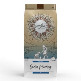 CRAFTIA Natura, M-XL, Somon și Hering, hrană uscată câini junior, 2kg