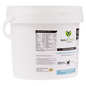 VETRI SCIENCE Canine Plus Growth Ca/P, suplimente creștere și vitalitate câini, 270tbl masticabile