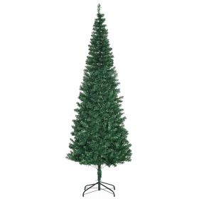 Brad de Craciun Artificial 210cm 631 Ramuri Dese din PVC ecologic, Baza Ф50, Verde, Decoratiune de Craciun HOMCOM | Aosom RO