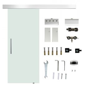 HOMCOM usa glisanta din sticla, sina silentioasa, 77.5x205cm | AOSOM RO