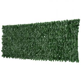 Outsunny Gard Artificial Iederă PE Anti-UV pentru Intimitate și Decor Verde Închis 300x100cm | Aosom Romania