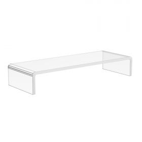 Suport transparent pentru monitor HOMCOM 53x19x9cm | Aosom RO