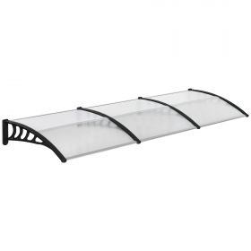Outsunny Copertina de Exterior 300x 96cm din Policarbonat si Aluminiu | Aosom Ro