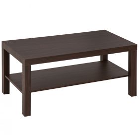 HOMCOM Masă de Cafea din Lemn Stil Castanie, Mobilier Living Modern, 90x45x40.5cm | Aosom Romania